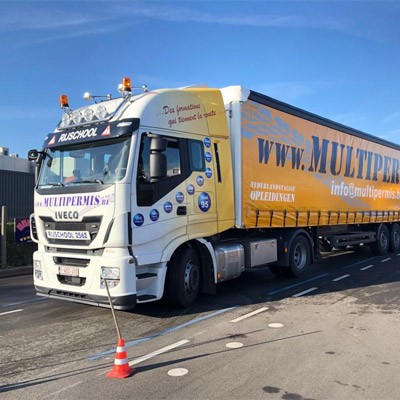 Rijbewijs voor professionelen vrachtwagen aanhangwagen/oplegger